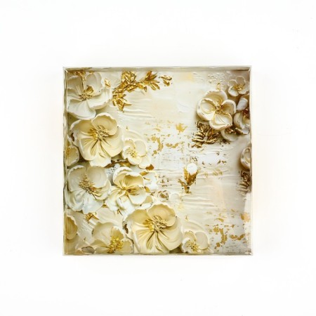 Box for confectionery CPVC-cover "Gold", 15 × 15 × 3 cm-1