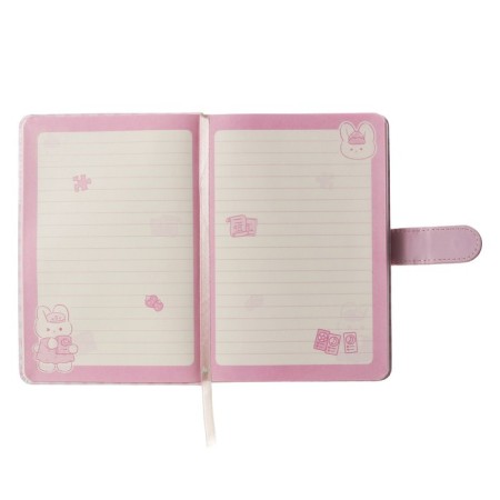 Gift notebook, A6+, 132 sheets, color block, with a curly knife, PVC cover, "anime", mix-7