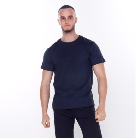 Male T-shirt, dark blue color, size 56