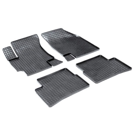 Rubber rugs ’grid’ for Kia Rio II, 2005-2011