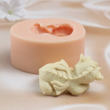 Silicone Mold "Dragon sleeps" 10x7.8x4.9 cm-2