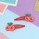 Invisibility for hair "Adele" (set 2 pcs) cherry, 5.5 cm, red