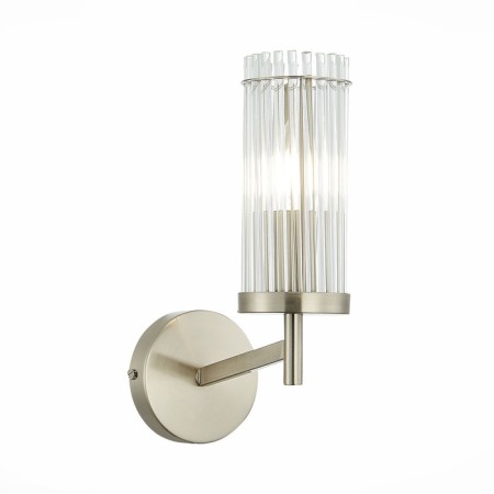 Sconces st. SL1233.101.01. Bitonto. 1x60 W, E14, 10x28 cm, Nickel color-3