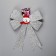 Light bow "Snowman Bow" 24x32 cm, 1 LED, batteries LR44x2 (included), flicker, glow of multi