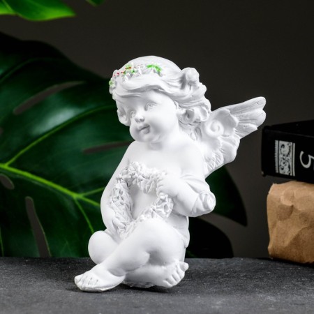 Figure "Angel with Venochka" 10x11cm-3