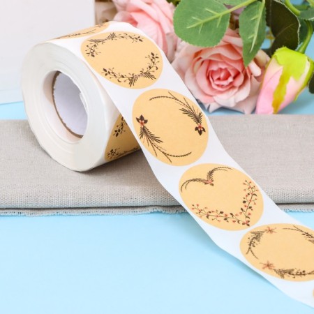 Craft stickers in the roll "frame", 500 pcs, 5 x 5cm