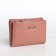 Women's wallet on magnet, pink color