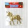 Christmas tree decoration "Unicorn glitter" 10x10 cm, gold