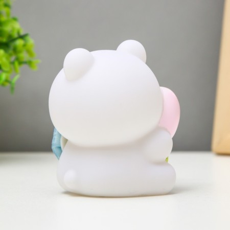 Nightmare "Bear" LED from batteries white-pink 8.3x9 cm Risalux-5
