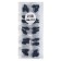 Berushi, packing 10 pairs, in a plastic case, black color