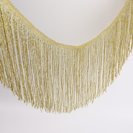 Decorative braid "Furrm", 20 cm, 5 ± 0.5 m, gold color