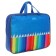 Folder with handles textile A4, 350 x 270 x 70 mm, calligrata "pencils"