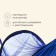 Maclay hammock with a mosquito net, 260x140 cm, blue color