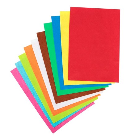 Fetr Color Soft A4 DEVENTE. "Bright colors" 10 colors, 10 sheets, thickness 2 mm-1