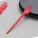 Plastic one -time plastic, 16.5 cm, red color