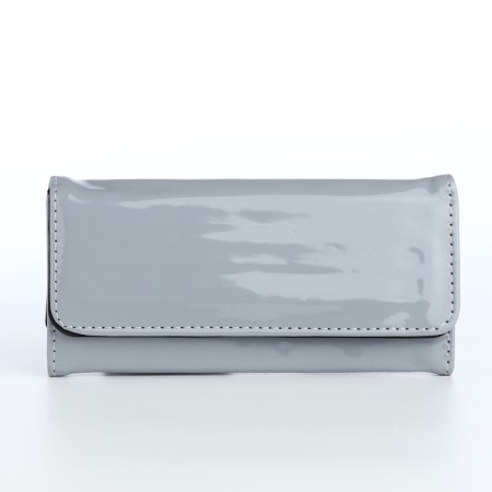 Women's wallet on magnet, gray color-1