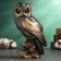 Figure "Owl" bronze 10x22x8cm