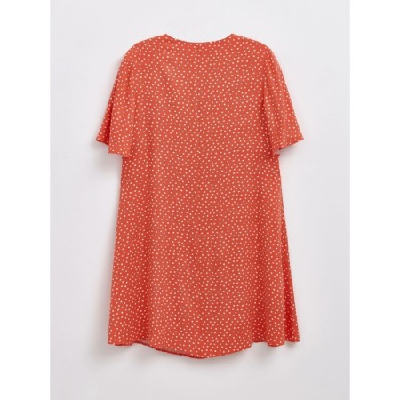 Female dress, size l, color Coral-white-1