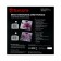 Floor scales Sakura SA-5072LF, electronic, up to 180 kg, 1xCR2032, glass, "lavender"