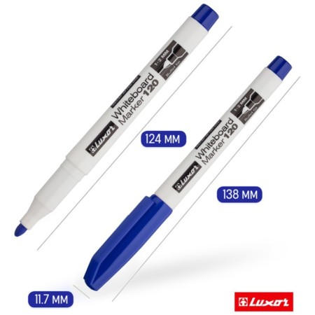 1-2 mm marker, Luxor 120, bullet, blue-4