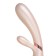 Satiffyer Hot Lover vibrator with clitoral stimulant, silver color