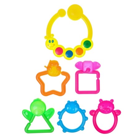 A set of rattles "Frog and caterpillar - chain", 2 pcs., Baby-1