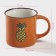 Ceramic Dolyana Circle "Pineapple", 180 ml, color orange color