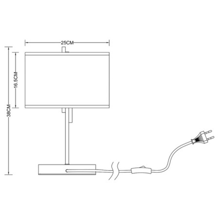 Decorative table lamp Arte Lamp Julietta A5037LT-2CC, E14, 2x40 W, 25x15x38 cm, chrome-4