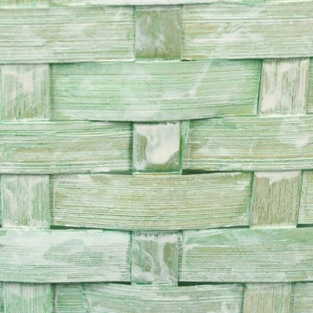 Wicker basket, 26 x 13 x 11 cm, green, bamboo-4