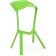 MAGA MEGA stool plastic, green 50x43x80 cm