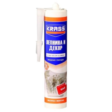 Liquid nails KRASS, for styrence and panels, insistent, up to -5 ° C, 300 ml