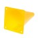 Cone, yellow color, 20 cm