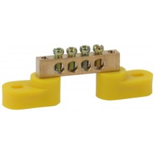 Tire ERA NO-222-107-1 PE Earth on two angular insulators SHNI-6X9-4-U2-yellow