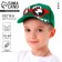 Baby cap for the boy "Dino", green color, rr 52-54, 5-7 years old