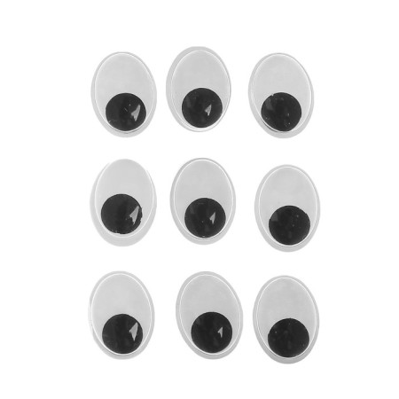 Elevaric eyes, set of 100 pcs, size 1 pc: 1.2 × 1.6 cm-1