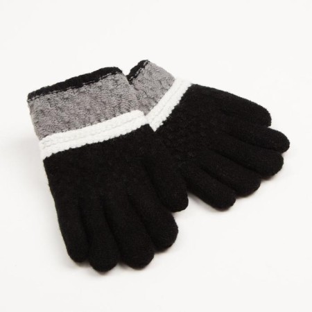 Children's gloves minku colored, col. Black, 15 rr (15 cm)-1