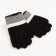 Children's gloves minku colored, col. Black, 15 rr (15 cm)