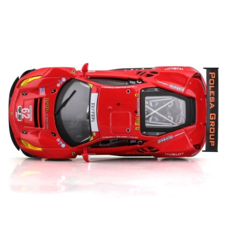Racing machine BBURAGO Ferrari 488 GTE 2017, DIE-CAST, 1:43, Red color-8