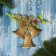 Decoration New Year's "Triple bell" of the wave, 17x20 cm, gold