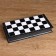 Hand chess plastic, 31 x 31 cm, King H-6.5 cm, pawn H-3 cm