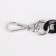 A chain for a bag, plastic, with carbines, 23 × 17 mm, 68 cm, black/silver color