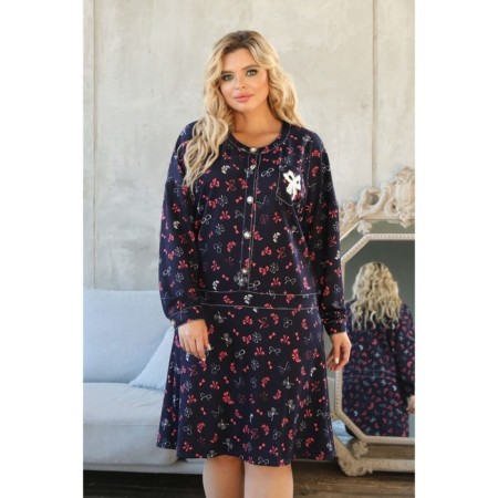 Women's dress, size 52, blue, purple color-8