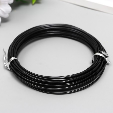 Wire for creativity D 1.5 mm, black steering wheel. 10 m