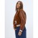 Brown Bomber leather bomber, size 48