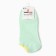 Women's socks shortened, jade color with a green elastic band, size 36-41