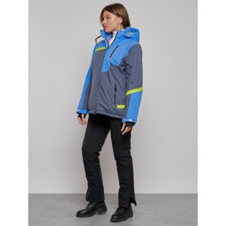 Ski jacket female winter, size 58, blue color-16
