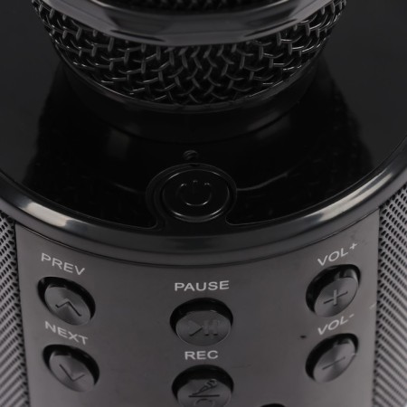 Microphone for karaoke Luazon LZZ-56, WS-858, 1800 mAh, black-4
