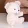 Soft toy "Bear" on a key fob, 12 cm, color mix