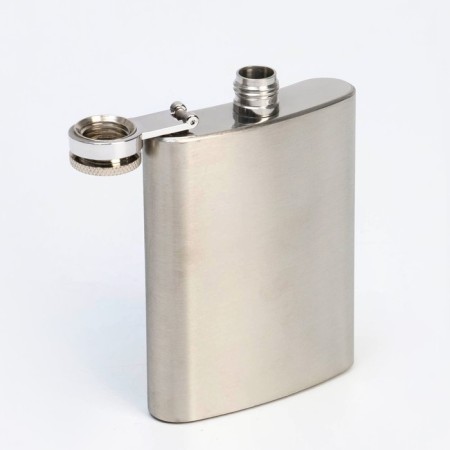 Flaw for alcohol and water, 90 ml, stainless steel, gift, army, 3 oz-1