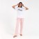 Women's pants KAFTAN "Beautiful", col. White/pink, p. 48-50